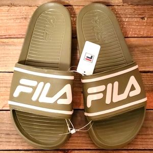 Fila Sandal Slides Brown w/ Pink NWT